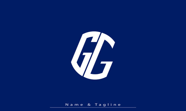 Alphabet letters Initials Monogram logo GG