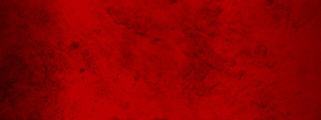 Wall Mural - Red abstract lava stone texture background, dark red rough grainy stone or concrete wall texture background, red background with faint texture and bright center and vignette border.