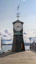 A Clock In Oslo Harbour