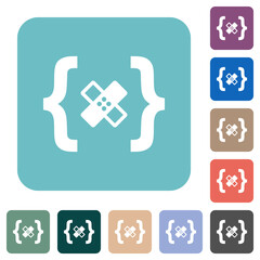 Sticker - Software patch rounded square flat icons