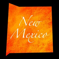 Wall Mural - New Mexico state color flag, minimalistic colour palett