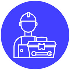 Poster - Electrician Service Icon Style