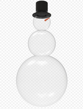 Glass Snowman Render Png