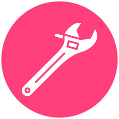 Wall Mural - Wrench Icon Style