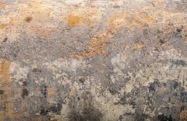 Poster - Textured surface of old rusty steel pipe that has just been pulled out of ground