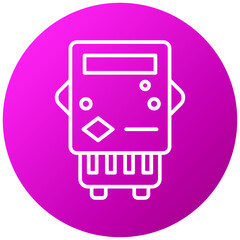 Sticker - Electric Meter Icon Style