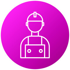 Poster - Electrician Icon Style