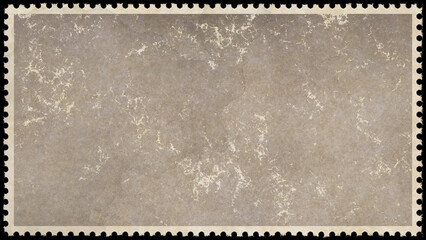 Wall Mural - vintage blank postage stamp grunge background texture template. sepia toned distressed parchment wit