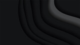 Fototapeta Do przedpokoju - Abstract black background with modern trendy gradient texture color for presentation design, flyer, social media cover, web banner, tech banner