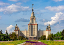 Main Building Of Moscow State University, Russia