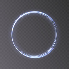 Aufkleber - Light gold circle. Round golden line light effect. Glowing golden circle. PNG. EPS vector
