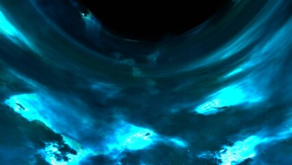 Wall Mural - Beautiful black hole animation. Сollapsar. Outer space. Cosmic footage. Massive black hole.	
