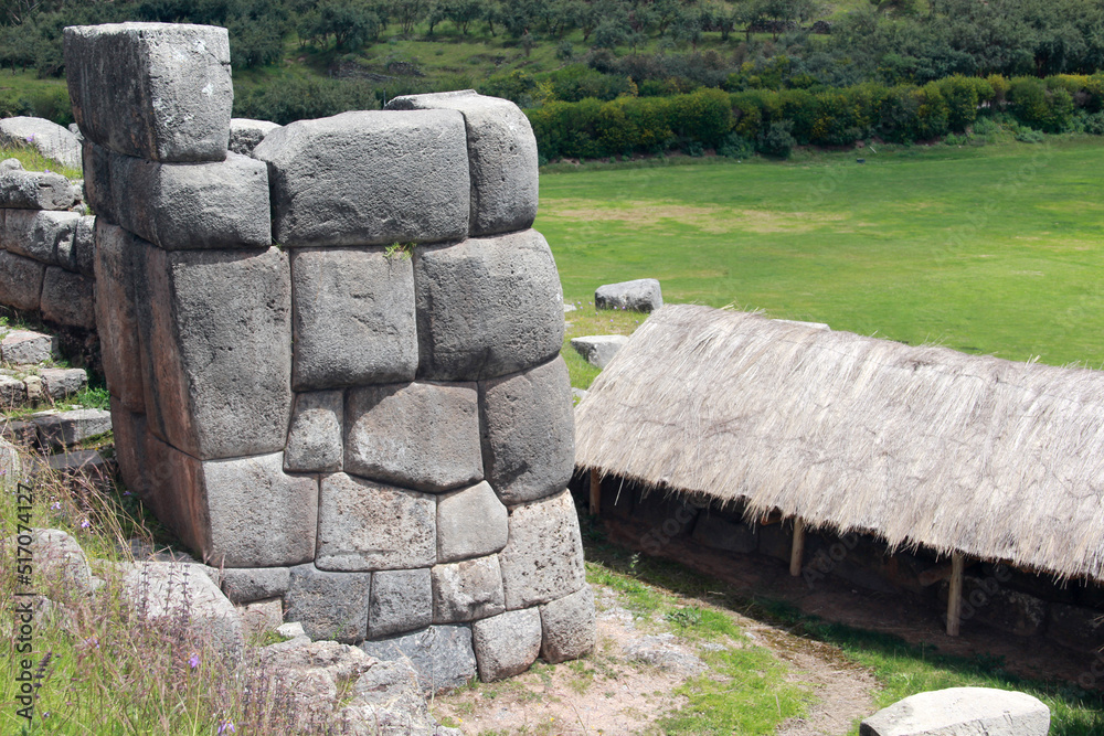 Stock-Foto „Sacsayhuamán, is a citadel on the northern outskirts of the ...