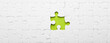 © Pixel-Shot - White jigsaw puzzle with missing piece, top view