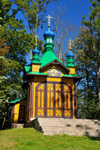 Chapel Of The Dormition Of The Holy Mother Of God, Build In 1906.. Jabłeczna, Lublin Voivodeship, Poland.