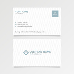 Modern Clean Corporate Business Card Design Template	