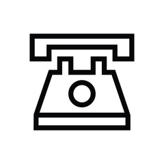 Canvas Print - Rotary telephone vector icon symbol design