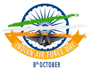 Sticker - Indian Air Force Day Poster