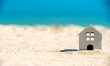 © licvin - The symbol of the house standing on the seashore