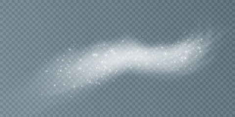Poster - Vector Texture Cold Winter Wind. Christmas Cold Snow Effect. PNG vector