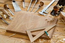 Carpentry Chisels And Wooden Tools
