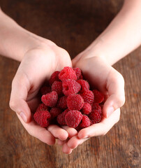 Poster - ripe organic berries fruit raspberries