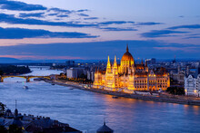 The Hungarian Parliament Building In Budapest