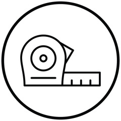 Poster - Measure Tape Icon Style