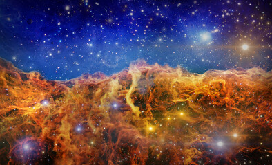 Wall Mural - nebula in outer space, planets and galaxy