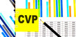 © Iryna - CVP Cost Volume Profit text on yellow sticky on chart ,business concept background