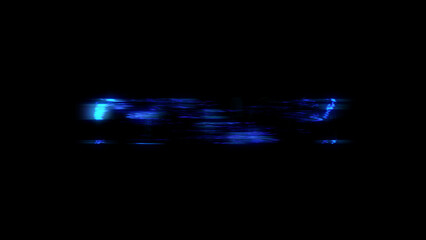 Poster - lighting cybernetic abstract effect - glitch distortion for your arts, isolated - object 3D illustration