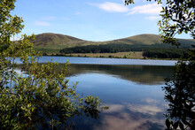 View Over Loch Doon In Ayrshire Scotland On A Summer Afternoon