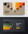 © kitka - Premium 3D spheres presentation layout set. Vivid book cover design vector concept bundle.
