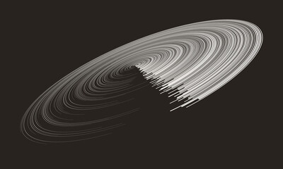 Leinwandbilder - White dynamic speed lines in perspective. Big data, speed or space concept.