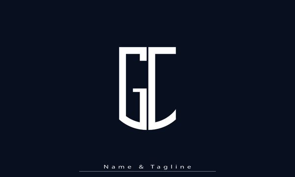 Alphabet letters Initials Monogram logo GC , CG