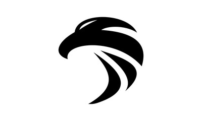 Sticker - eagle head silhouette logo