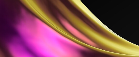 Poster - Abstract fluid gradient shape flowing