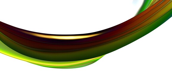 Poster - Abstract fluid gradient shape flowing