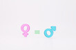 © glebzter - Women equality day. Male And Female venus and mars symbols 3d rendering