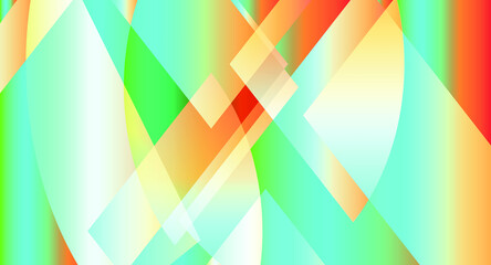 Fototapete - Colorful composition. geometric abstract background. Techno or business concept, pattern for wallpaper, banner, landing page