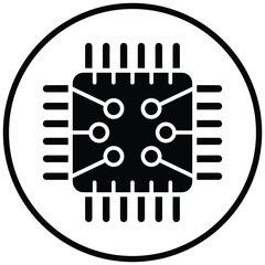 Poster - Circuit Icon Style