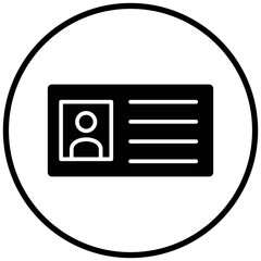 Sticker - Library Card Icon Style