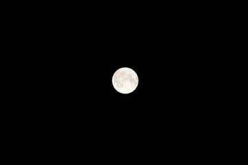 full moon in the night sky