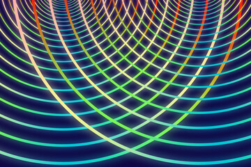 Wall Mural - Abstract neon light background, laser show, impulse, ultraviolet spectrum, pulse power lines