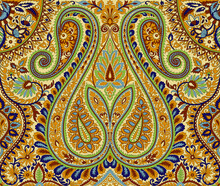Seamless Beautiful Ethnic Paisley Pattern Silky Allover Design