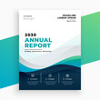 stylish annual report business brochure template design