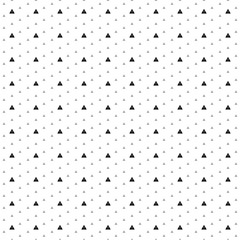 Poster - Square seamless background pattern from geometric shapes are different sizes and opacity. The pattern is evenly filled with small black warning symbols. Vector illustration on white background