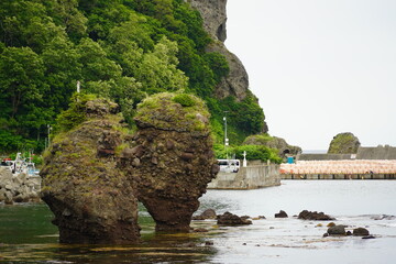 余市町の名所の夫婦岩