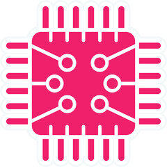 Poster - Circuit Icon Style