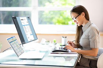 Poster - Digital Electronic Bill And Accountant E Invoice